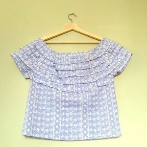 GlamourPuss NYC Ruffle Top